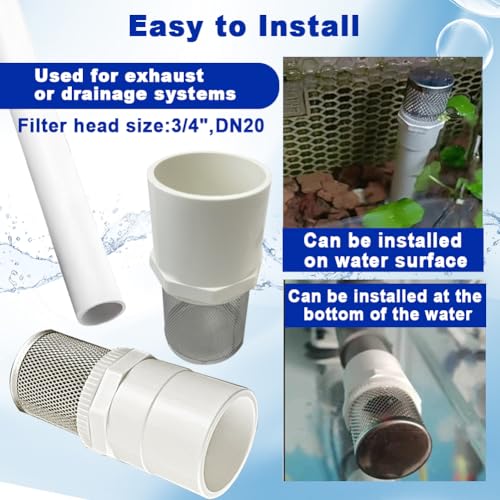 3 4" Stainless Steel Filter Cover Connected to 3