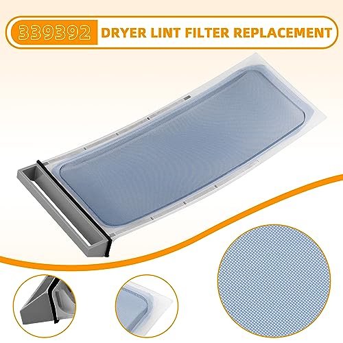 339392 339392V Dryer Lint Filter Case Screen Replacement