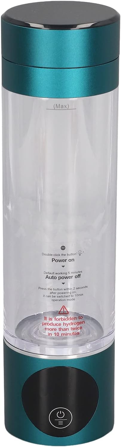 Pilipane Hydrogen Water Bottle, Water Lonizer, Portable Hydrogen Erich Water Bottle Generator, USB Rechargeable Hydrogen Generator, New Technology Ionize Glass Water, Alka line Water Ma
