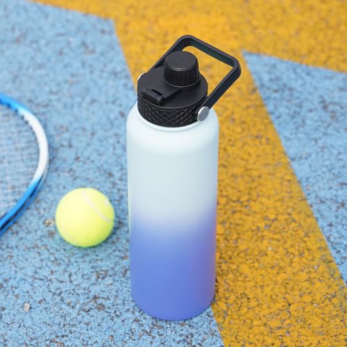 40oz Insulated Water Bottle with Straw Lid