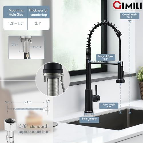 Oil Rubbed Bronze Kitchen Faucet with Pull Down Sprayer