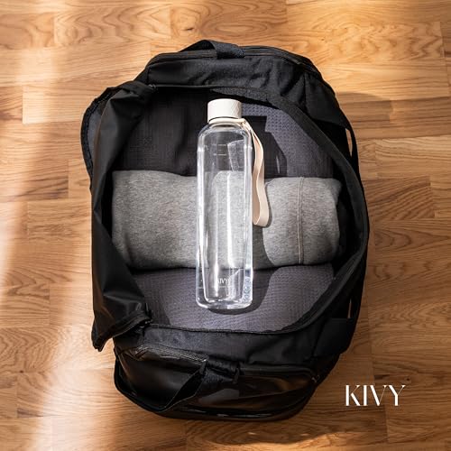 Slim Water Bottle 32oz [Lightweight & Shatterproof Tritan] Fits Backpack & Cupholder for Travel