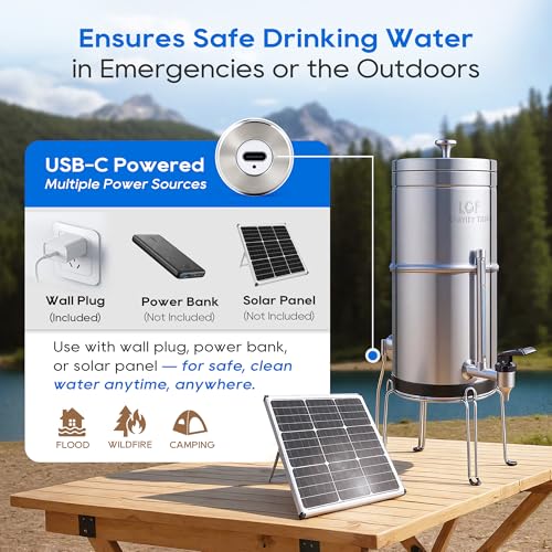 UV C Gravity Water Filter System