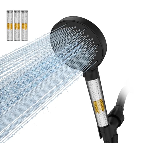 High Pressure Filtered Handheld Shower Head 9 Spray（4 filters）