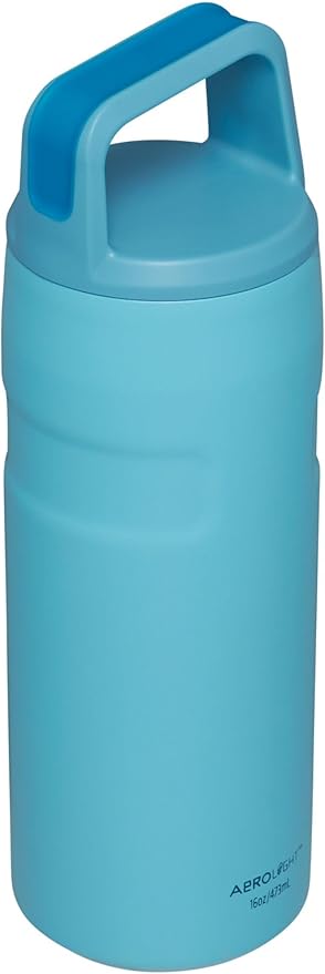 Stanley IceFlow Cap and Carry Water Bottle | Wide Mouth Twist Lid | Lightweight & Leakproof for Travel & Sports | Insulated Stainless Steel | BPA-Free
