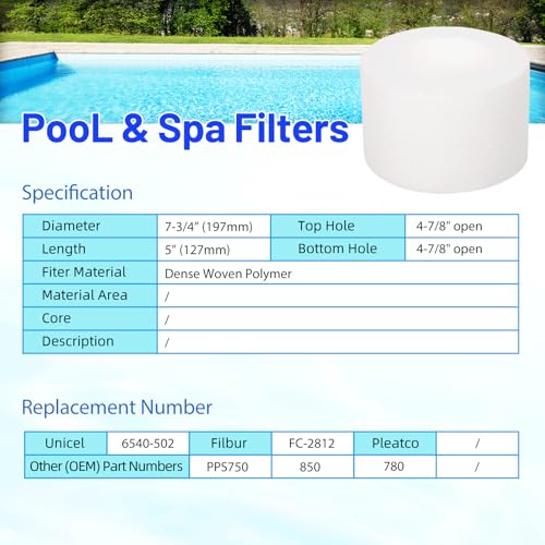6540 502 Hot Tub Filter Cartridge Replaces for Filbur FC