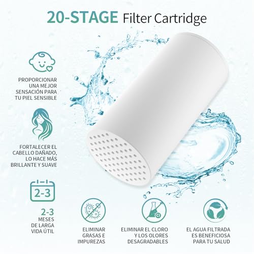 4PCS Filter Cartridge for Duo Shower Filter