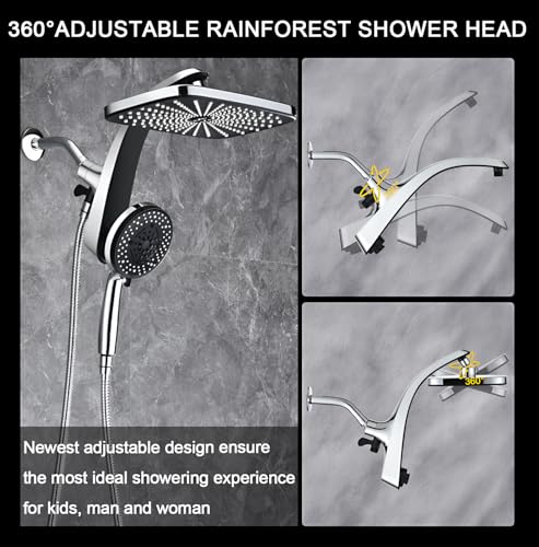 12" High Pressue Rain Shower Head with Handheld