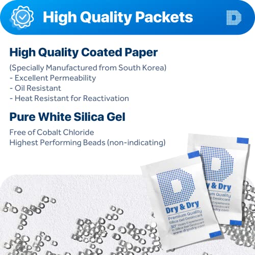 2 Gram [150 Packets] Food Grade Silica Gel Packs Desiccant Packs