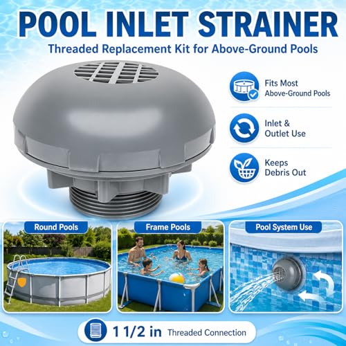 Pool Inlet Strainer P6H1317 Threaded Valve Attachment