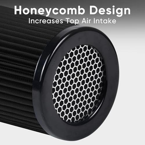 3 3.5 4 Inches Cold Air Intake Filter 76mm 89mm 101mm High Performance Washable Clamp