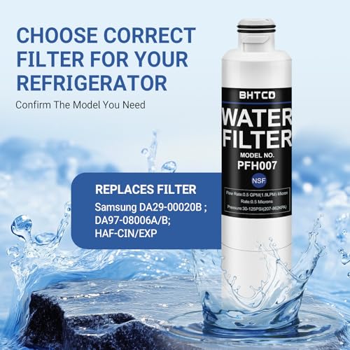 Water Filter for Samsung Refrigerator RF263BEAESG