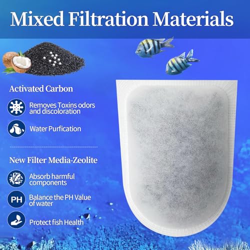 10Pack Carbon Filters for Aquariums