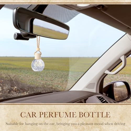 100 Pcs Car Diffuser Bottles Empty Bulk with Wood Cap (100 Count)