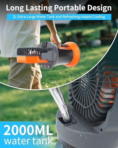 Portable Misting Fan with RGB Ambient Light