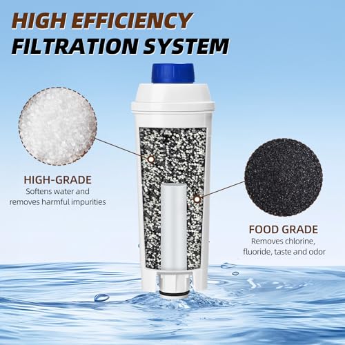 Coffee Machine Water Filter Compatible with Delonghi DLSC002 (2 Count)