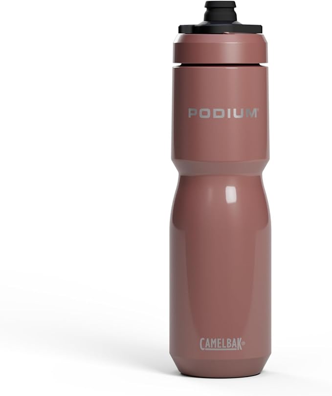 CamelBak Podium Steel Insulated Stainless Steel Bike Water Bottle – For Cycling, Fitness & Sports- Fits Most Bike Cages, 22oz - Sierra Red