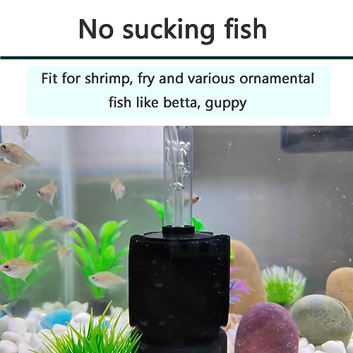 Aquarium Sponge Filter Breeding Fry Betta Shrimp Nano Fish Tank 4pcs (4 Count)