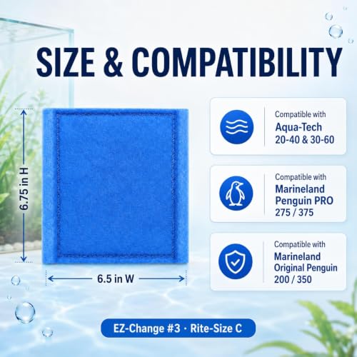Aquarium Filter Cartridges Compatible with Aqua (24 Count)
