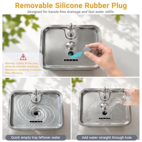 18L 4.76Gal Large Dog Water Fountain