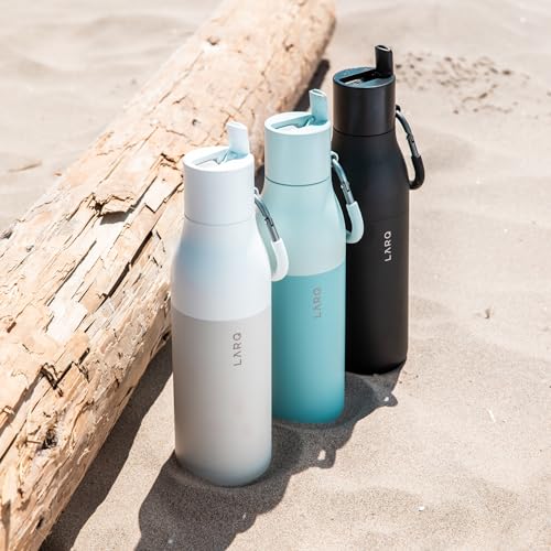 Flip Top Insulated Stainless Steel Reusable Water Bottle with Straw