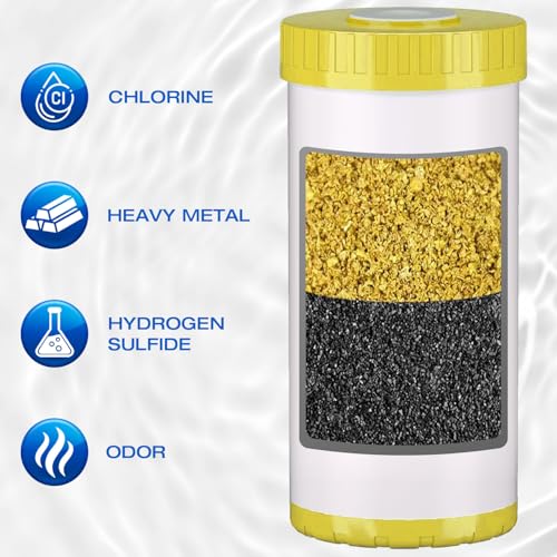 10" x 4.5" Whole House KDF and Carbon Water Filter