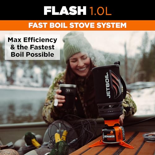 Flash 1.0L Portable Fast Boil Stove for Camping and Backpacking with 1