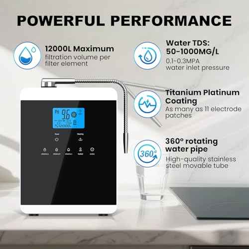 Alkaline Water Ionizer Machine (3 Count)