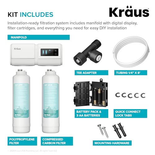 Purita 2 Stage Under Sink Water Filtration System with Digital Display Monitor