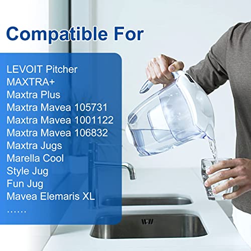 Replacement Filter Compatible with Mavea Maxtra 1001122 (8 Count)