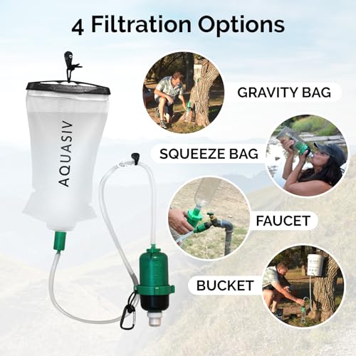 Gravity Water Filter Kit with HFM Carbon & Pre Filter