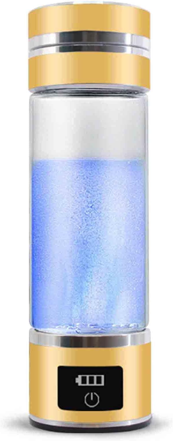 H2 Portable Rich Hydrogen Water Bottle, PEM Rich Hydrogen Cup, Concentration Up to 1200PPB, Double Layer Waterproof, Super Saturated Hydrogen Rich Water Cup