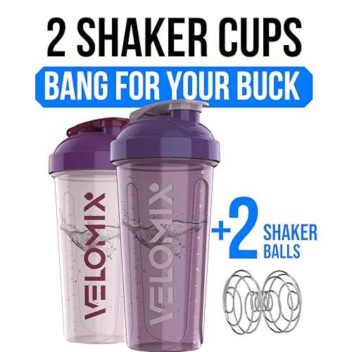 2 Pack 28oz Protein Shaker Bottle for Protein Mixes (2 Count)