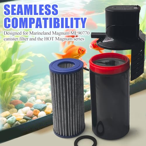 4PCS Upgraded Activated Carbon Micron Cartridge for Marineland (2 Count)