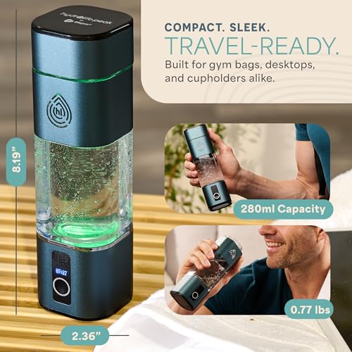 HydroLife Hydrogen Water Generator Portable Bottle with SPE
