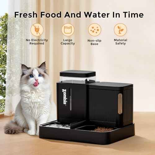 Automatic Cat Feeder and Water Dispenser Set