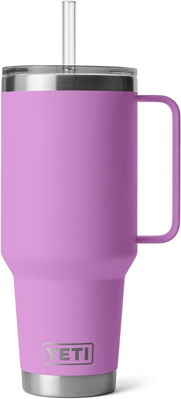 YETI Rambler 42 oz Straw Mug, Vacuum Insulated, Stainless Steel, Desert Bloom