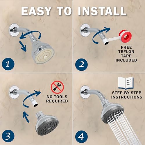 Pressure Boosting Shower Head