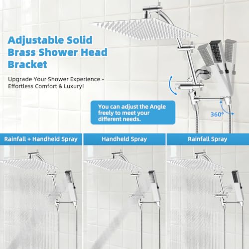 All Metal CUPC Certified 12'' Rainfall Shower Head