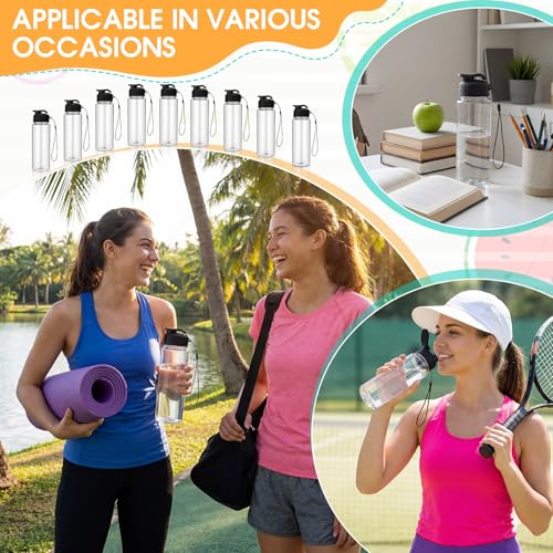 72 Pcs 17 Oz Plastic Water Bottles Bulk Sports (72 Count)