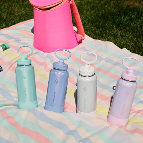 Insulated Water Bottle with Straw Lid
