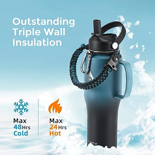 32 oz Insulated Water Bottle with Handle