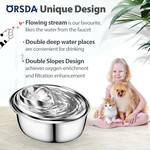 Cat Water Fountain Stainless Steel (100 Fl Oz)