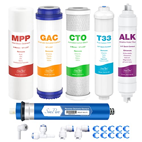 SP5-RO75 6-Stage 10" Reverse Osmosis Replacement Filter Set