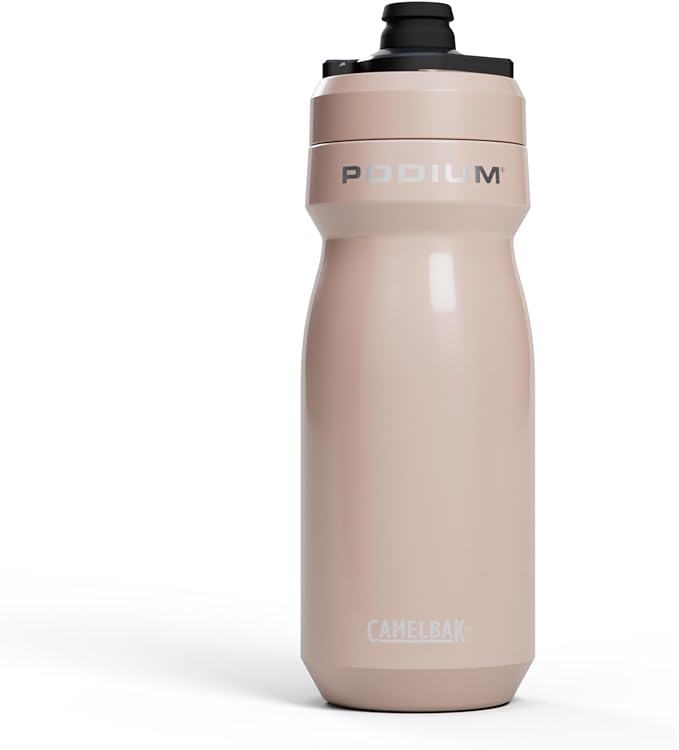 CamelBak Podium Steel Insulated Stainless Steel Bike Water Bottle – For Cycling, Fitness & Sports- Fits Most Bike Cages, 18oz - Petal