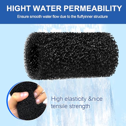 Pre Filter Sponge for Aquarium Shrimp Fry Fish Tank Filter Intake for Marina S10 (8 Count)