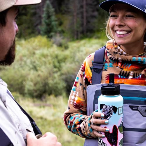 Camping & Hiking Hydration Flask with 3 Lids