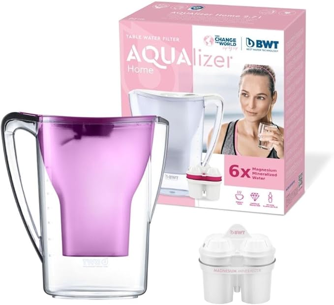 BWT Polymer Plastic Water Filter with Filter Set 6/12, Dark Purple, 12 (EU)