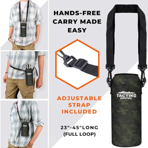 Tactiko Stainless Steel Wide Mouth Water Bottle