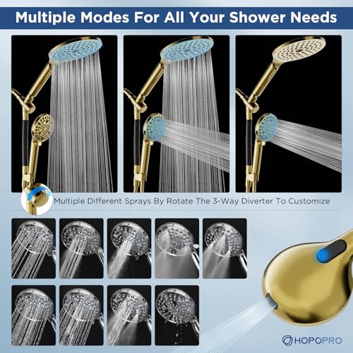 Dual Filtered Handheld Shower Heads Combo